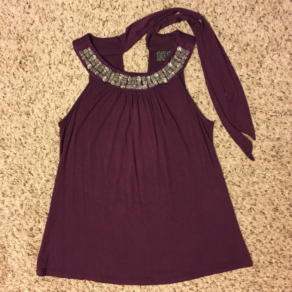 Rhinestone Halter Top